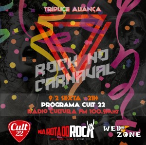 Cult 22 - Flyer Triplice Aliança -  Especial de Carnaval 2018 - 9.2.2018